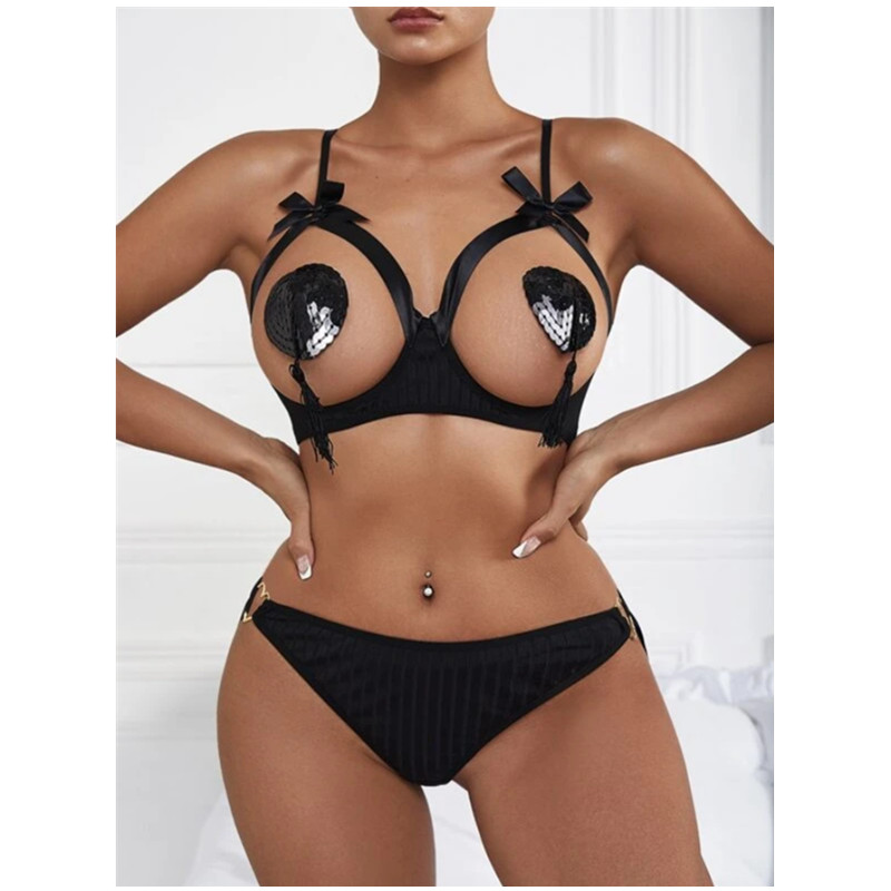 Γυναίκες Bowknot Thongs Σέξι Εσώρουχα Πιστώνα που κυρίες ερωτική δαντέλα σέξι εσώρουχα